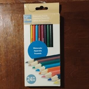 Watercolor Pencils Set - 24 Colors By Artist Loft